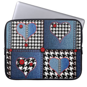 Housse Pour Ordinateur Portable Motif arrière - plan sans couture. Patchwork de de