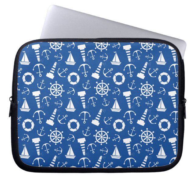 Housse Pour Ordinateur Portable Motif bleu de mer (Devant)