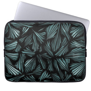 Housse Pour Ordinateur Portable Motif bleu verre brisé Abstrait