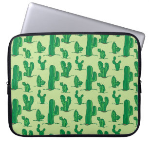 Housse Pour Ordinateur Portable motif cactus. motif de dessin à main. sans soudur