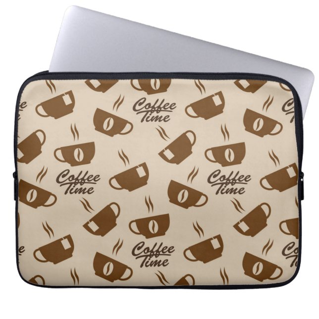 Housse Pour Ordinateur Portable Motif café (Devant)