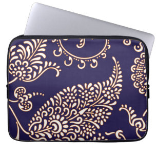 Housse Pour Ordinateur Portable Motif chic floral girly vintage de Paisley de