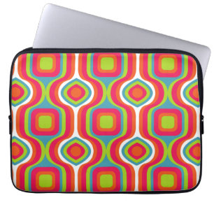 Housse Pour Ordinateur Portable Motif Colorfull élégant géométrique Vintage mignon