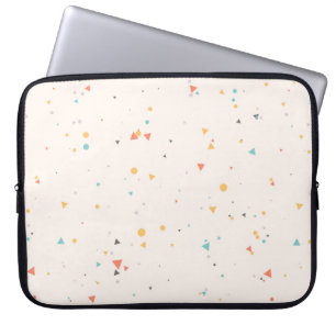 Housse Pour Ordinateur Portable Motif Confetti Dots & Triangle
