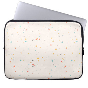 Housse Pour Ordinateur Portable Motif Confetti Dots & Triangle