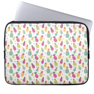 Housse Pour Ordinateur Portable Motif d'ananas à fruits tropicaux d'été