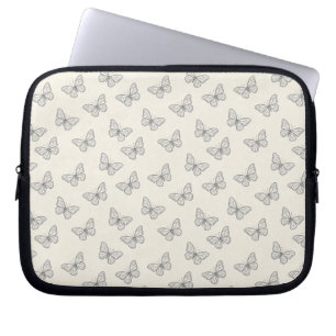 Housse Pour Ordinateur Portable Motif d'art en ligne de papillon