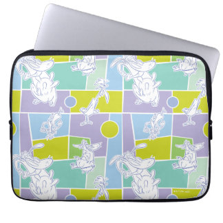 Housse Pour Ordinateur Portable Motif de bloc couleur vache et poulet