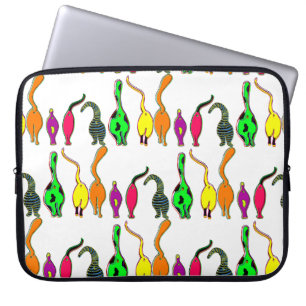 Housse Pour Ordinateur Portable Motif de boutons de chats colorés