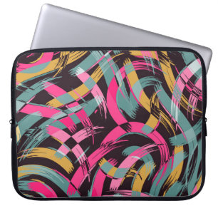 Housse Pour Ordinateur Portable Motif de brosse artistique.