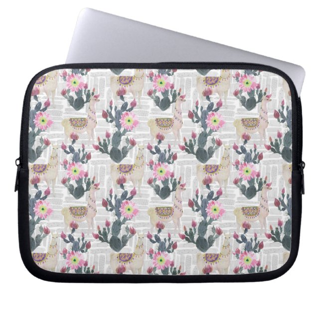 Housse Pour Ordinateur Portable Motif de cactus d'aquarelle (Devant)