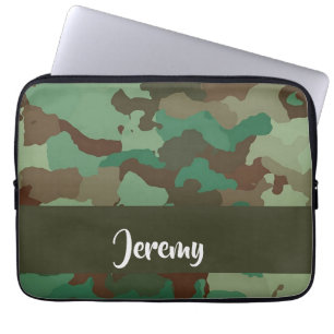 Housse Pour Ordinateur Portable Motif de camouflage de nom personnalisé