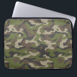 Housse Pour Ordinateur Portable Motif de camouflage vert<br><div class="desc">Découvrez ce design avec un motif de camouflage vert.</div>