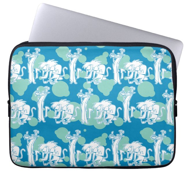 Housse Pour Ordinateur Portable Motif de caractères bleu Weasel & Baboon (Devant)