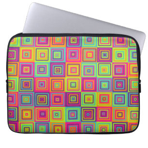 Housse Pour Ordinateur Portable Motif de carrés