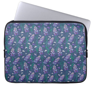 Housse Pour Ordinateur Portable Motif de champs Lavender dans violet