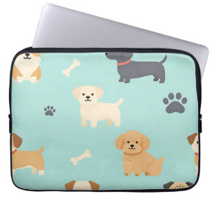 Housse Pour Ordinateur Portable Motif de chiots mignons