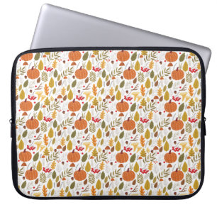 Housse Pour Ordinateur Portable Motif de citrouille d'automne