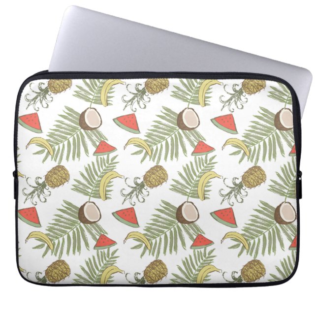 Housse Pour Ordinateur Portable Motif de croquis de fruits tropicaux (Devant)