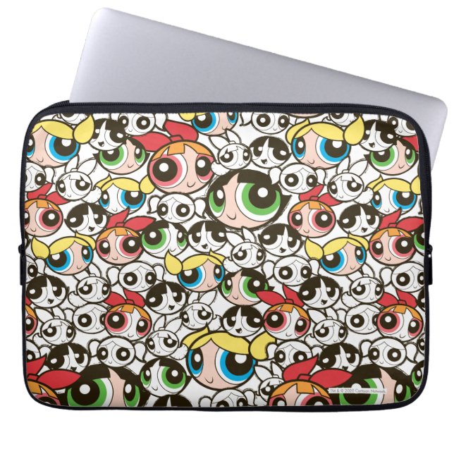 Housse Pour Ordinateur Portable Motif de face pour les filles Powerpuff (Devant)