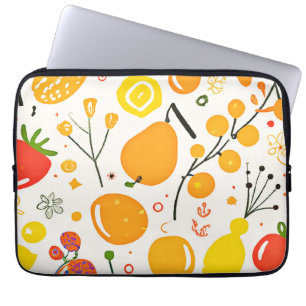 Housse Pour Ordinateur Portable Motif de Fiesta de fruits tropicaux