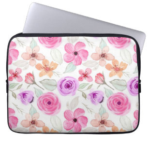 Housse Pour Ordinateur Portable Motif de fleurs