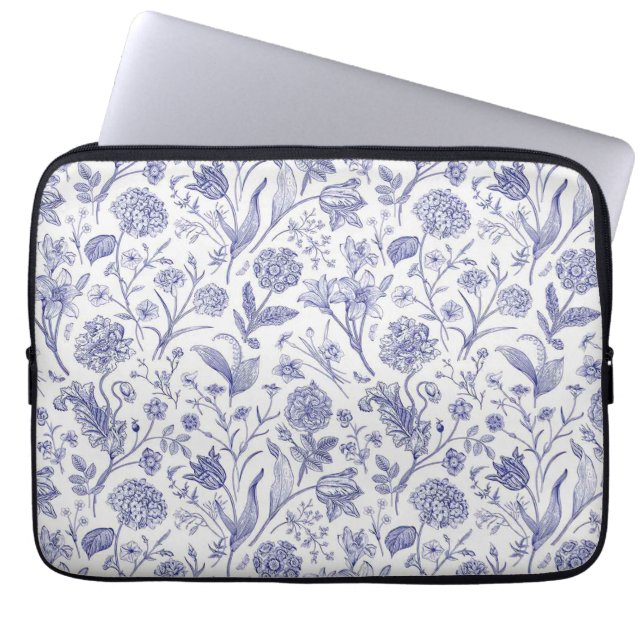 Housse Pour Ordinateur Portable Motif de fleurs (Devant)