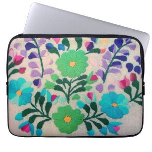 Housse Pour Ordinateur Portable Motif de fleurs coloré