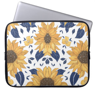 Housse Pour Ordinateur Portable Motif de fleurs florales esthétiques