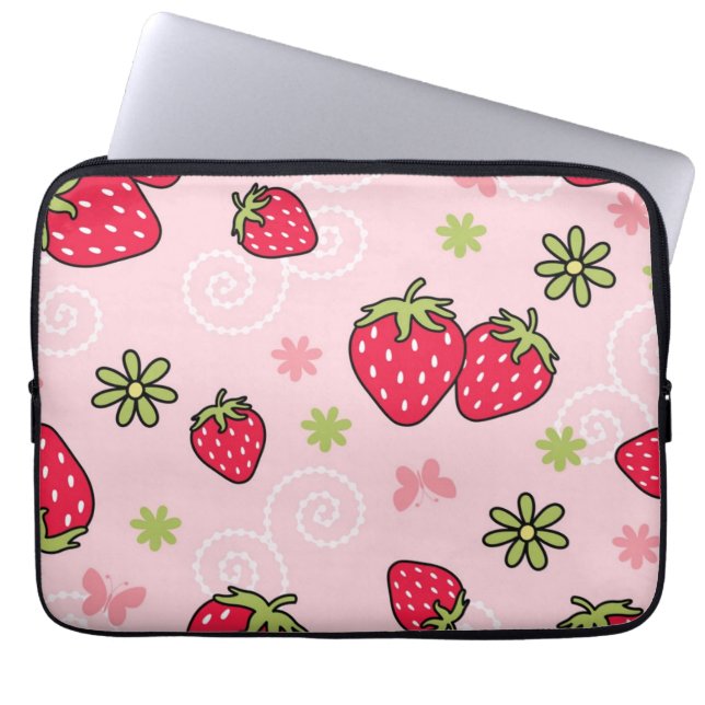 Housse Pour Ordinateur Portable Motif de fraises (Devant)