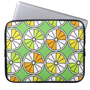 Housse Pour Ordinateur Portable Motif de fruits sans couture. Illustration peinte.