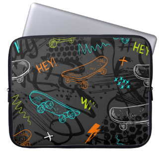 Housse Pour Ordinateur Portable motif de grunge sans soudure Abstrait. Mode de sty
