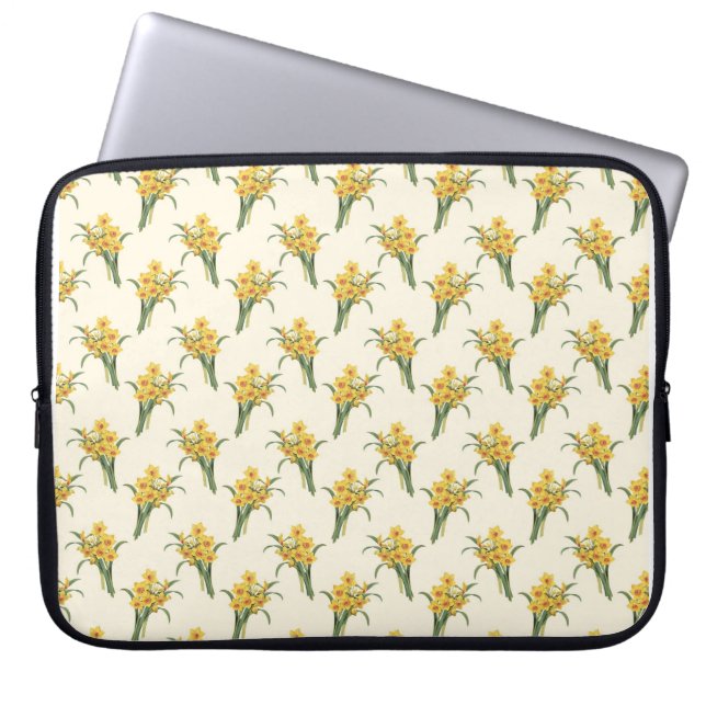 Housse Pour Ordinateur Portable Motif de jonquilles (Devant)