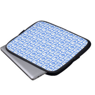 Housse Pour Ordinateur Portable Motif de la Chouette bleue