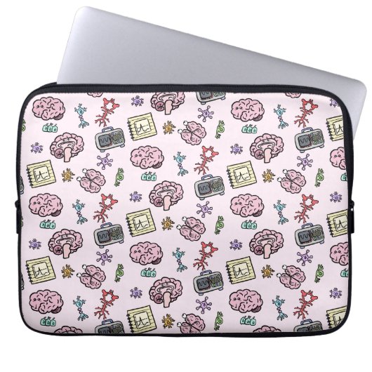 Housse Pour Ordinateur Portable Motif de neurosciences mignon (Devant)