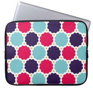 Housse Pour Ordinateur Portable motif de nuage de géométrie coloré moderne,