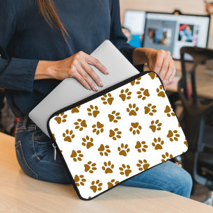 Housse Pour Ordinateur Portable Motif De Pailles, Pailles De Chien, Pailles D'Or O