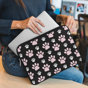 Housse Pour Ordinateur Portable Motif De Pailles, Pailles Roses, Pailles De Chien,