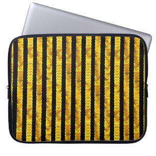 Housse Pour Ordinateur Portable Motif de paillettes d'or