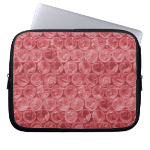 Housse Pour Ordinateur Portable Motif de papier bulle rouge