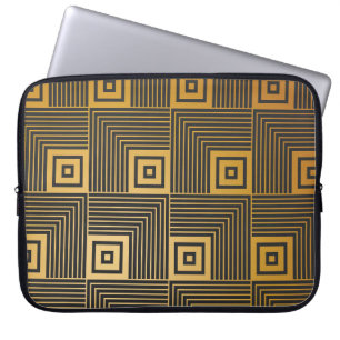 Housse Pour Ordinateur Portable Motif de papier peint Art Déco Vintage
