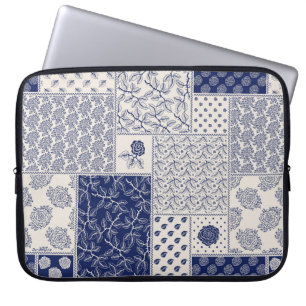 Housse Pour Ordinateur Portable Motif de patchwork Abstrait transparent et délicat