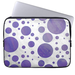Housse Pour Ordinateur Portable Motif de point Polka Smear de Blueberry