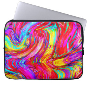 Housse Pour Ordinateur Portable Motif de projection de couleur Abstrait
