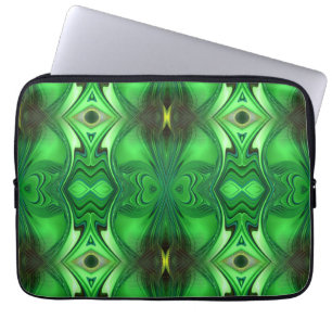 Housse Pour Ordinateur Portable Motif de répétition de l'énergie Chakra du coeur