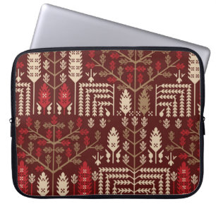 Housse Pour Ordinateur Portable motif de répétition graphique vintage abstrait