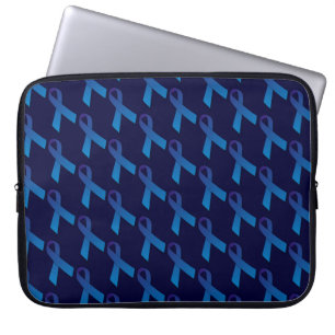 Housse Pour Ordinateur Portable Motif de rubans bleus