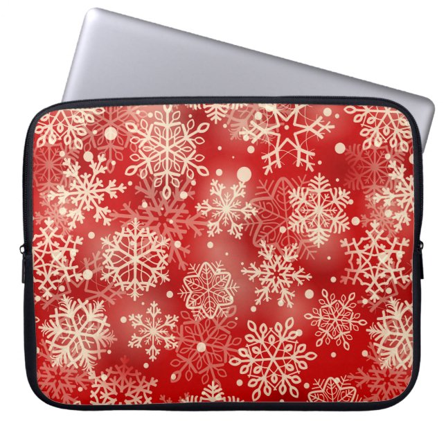 Housse Pour Ordinateur Portable Motif de snowflakes (Devant)