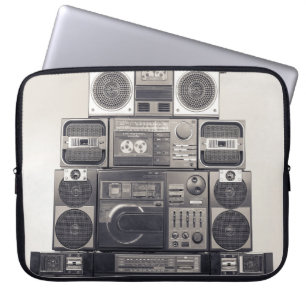 Housse Pour Ordinateur Portable Motif des enregistreurs de cassettes des années 80