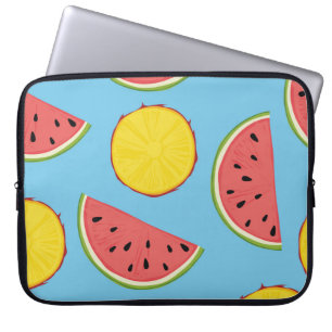 Housse Pour Ordinateur Portable Motif d'été avec ananas et pastèque, ba